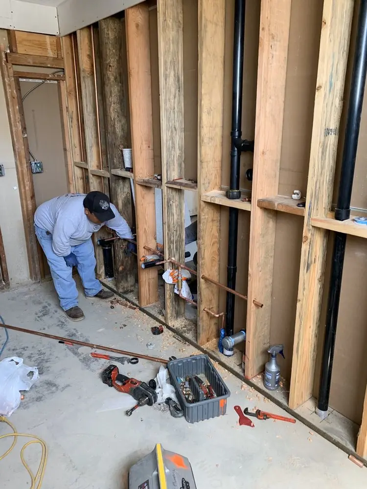Commercial rough-in plumbing for Gas Line Repair in Olde West Chester